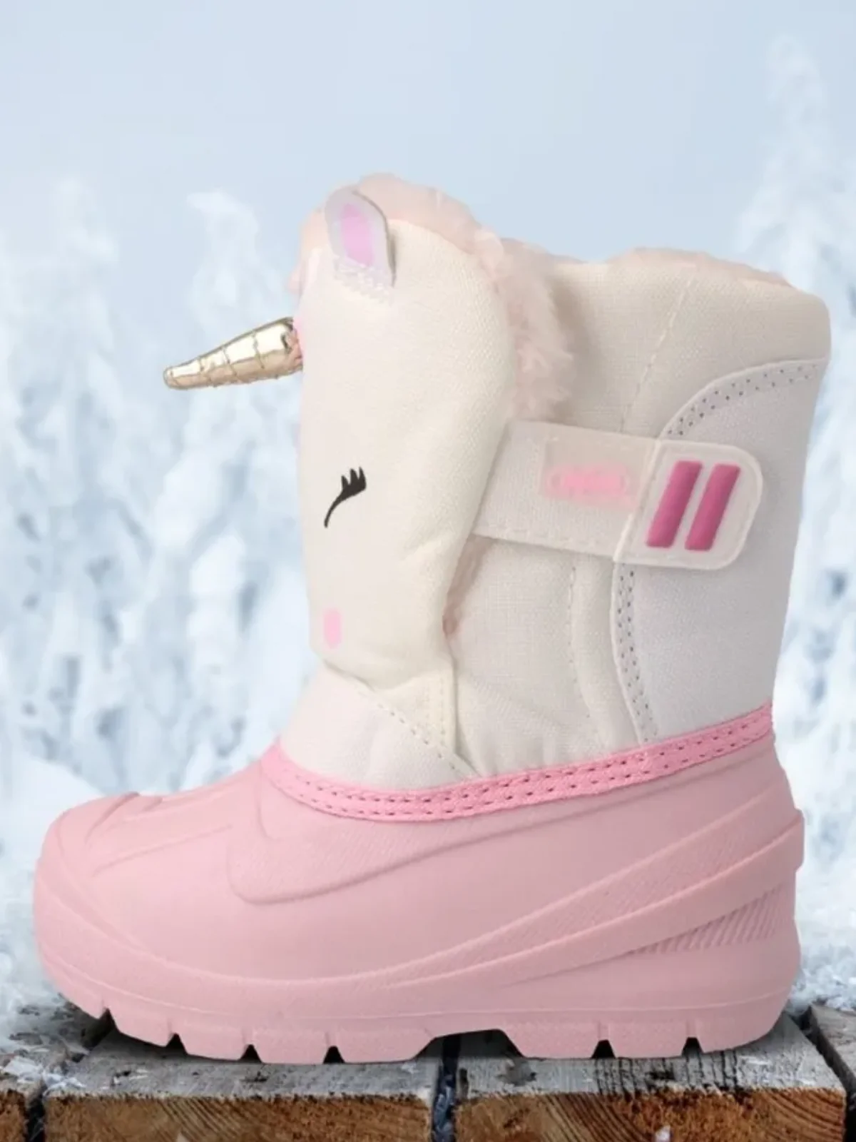 Unicorn Plush Lined Boots by Liv and Mia - Image 5