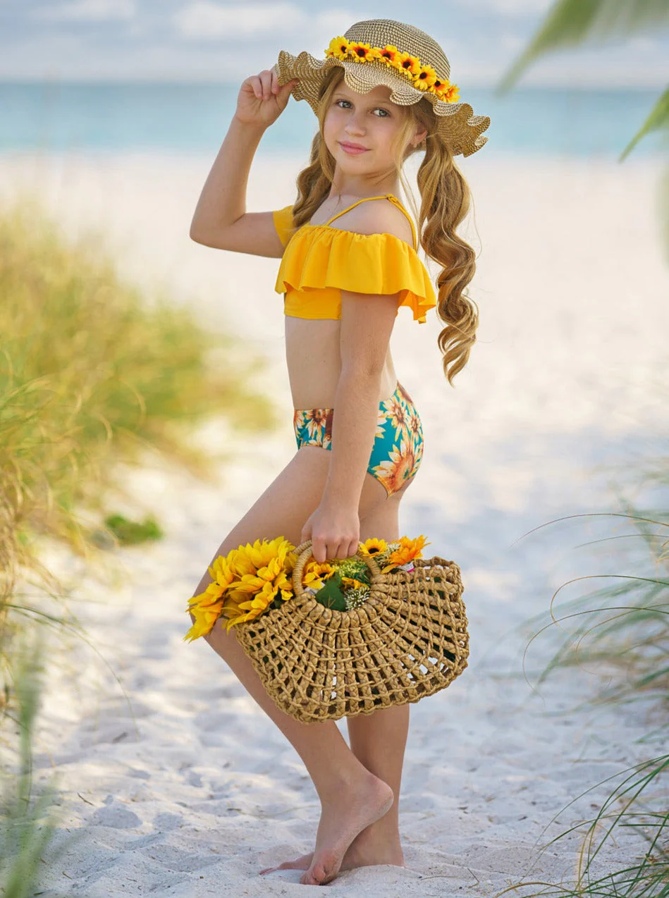 Warm Like The Sun Off The Shoulder Two Piece Swimsuit - Image 5