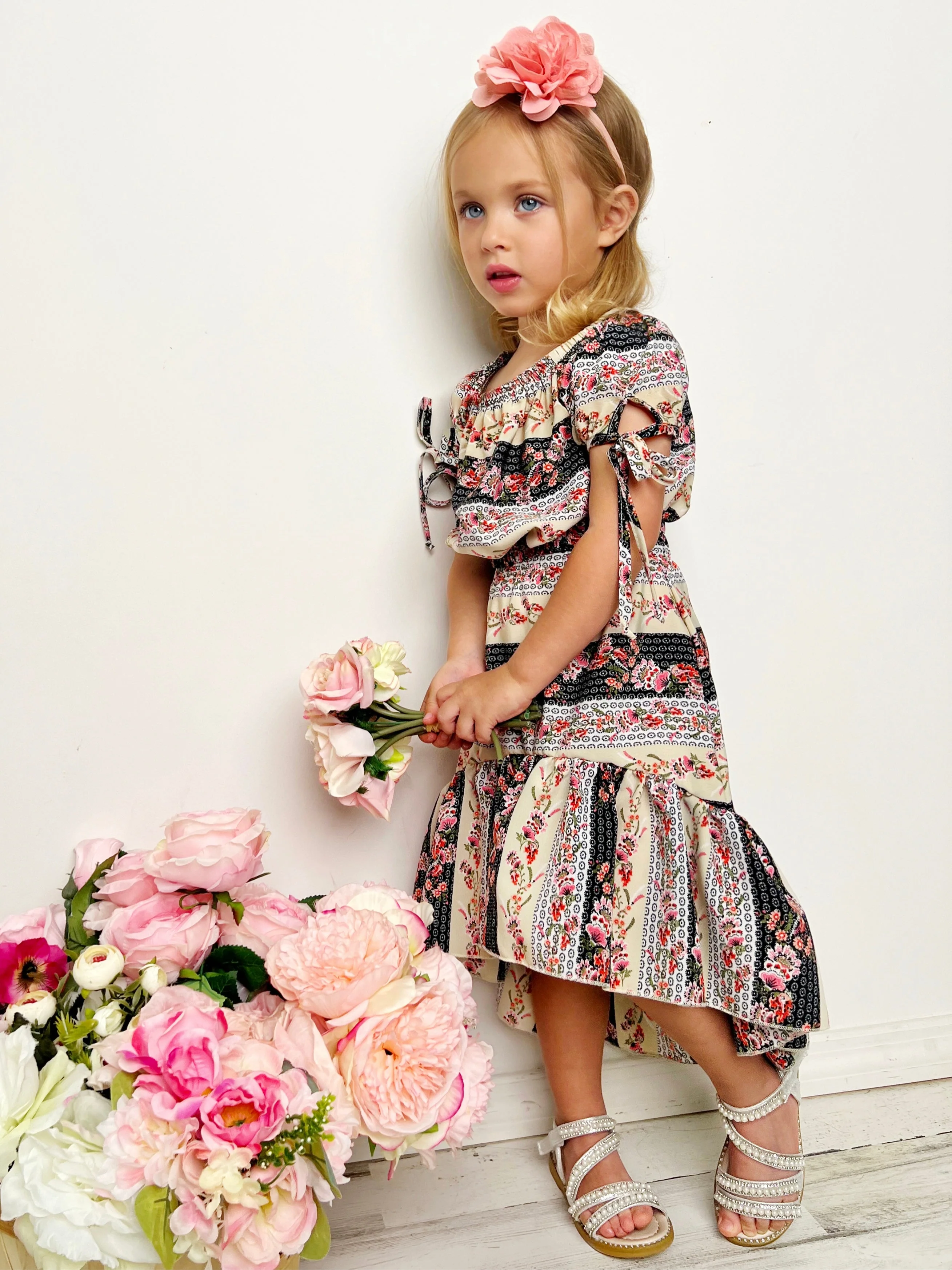 Warm Welcome Patchwork Hi-Lo Skirt Set - Image 3