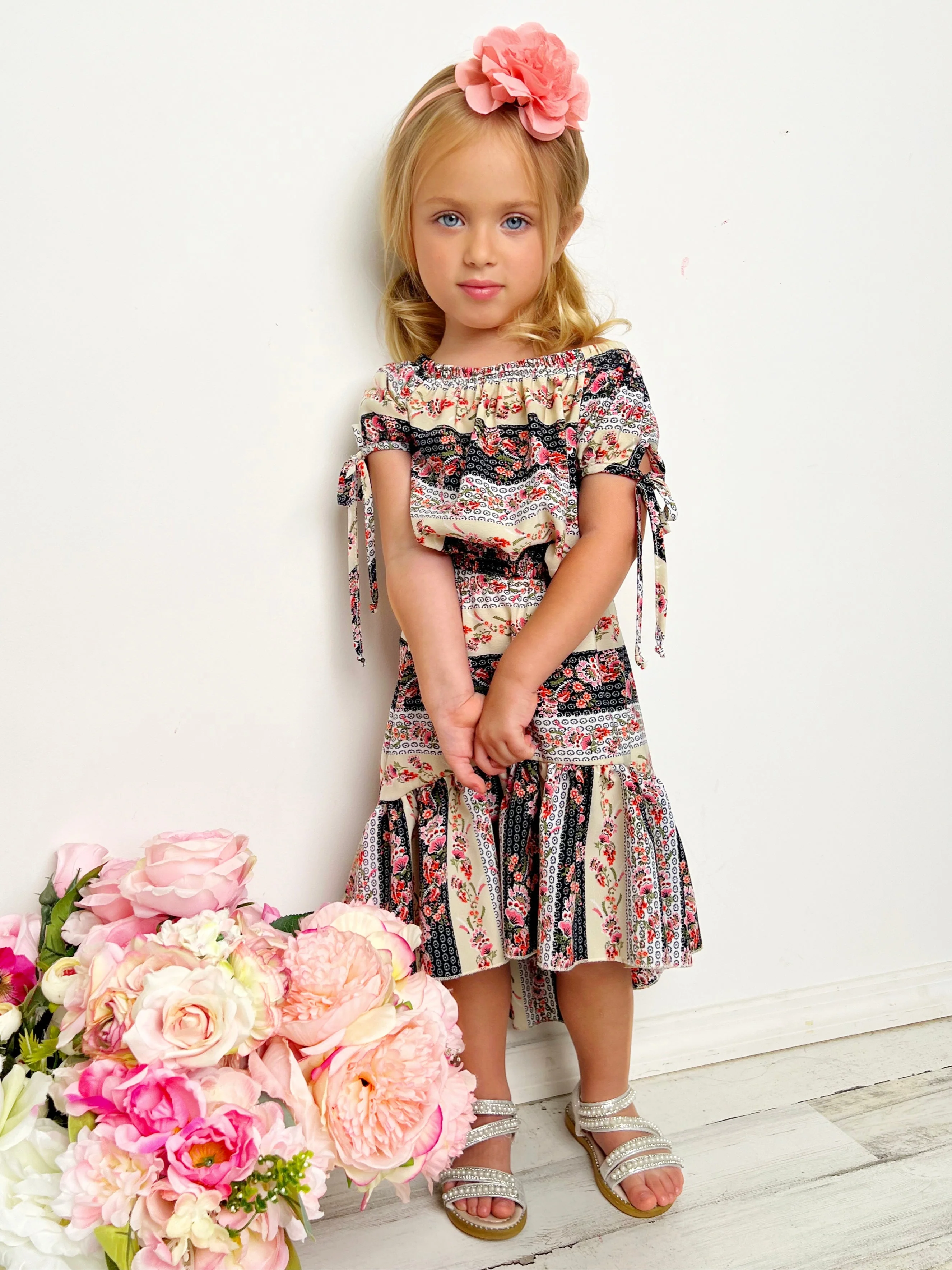 Warm Welcome Patchwork Hi-Lo Skirt Set - Image 4