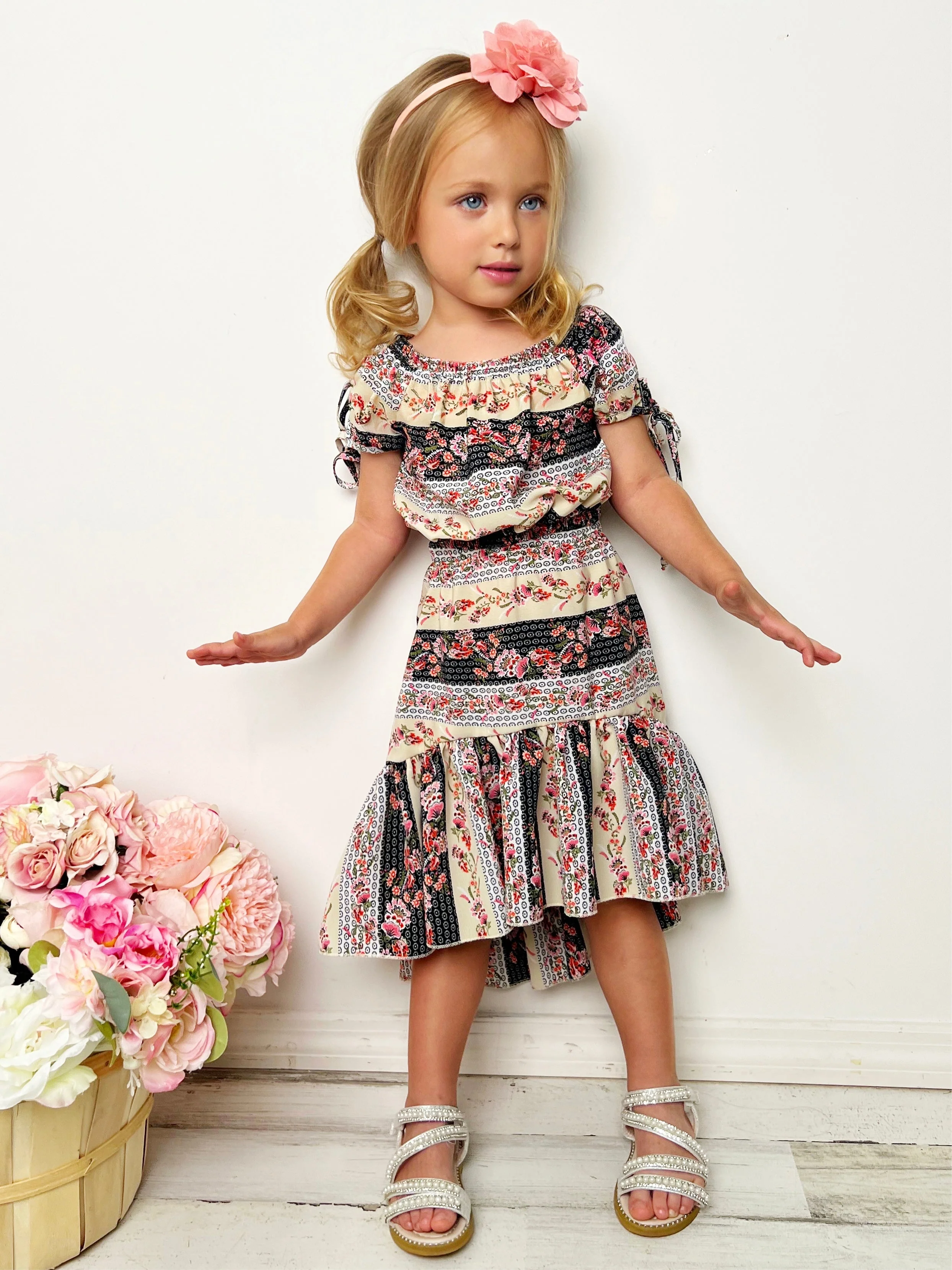 Warm Welcome Patchwork Hi-Lo Skirt Set - Image 5