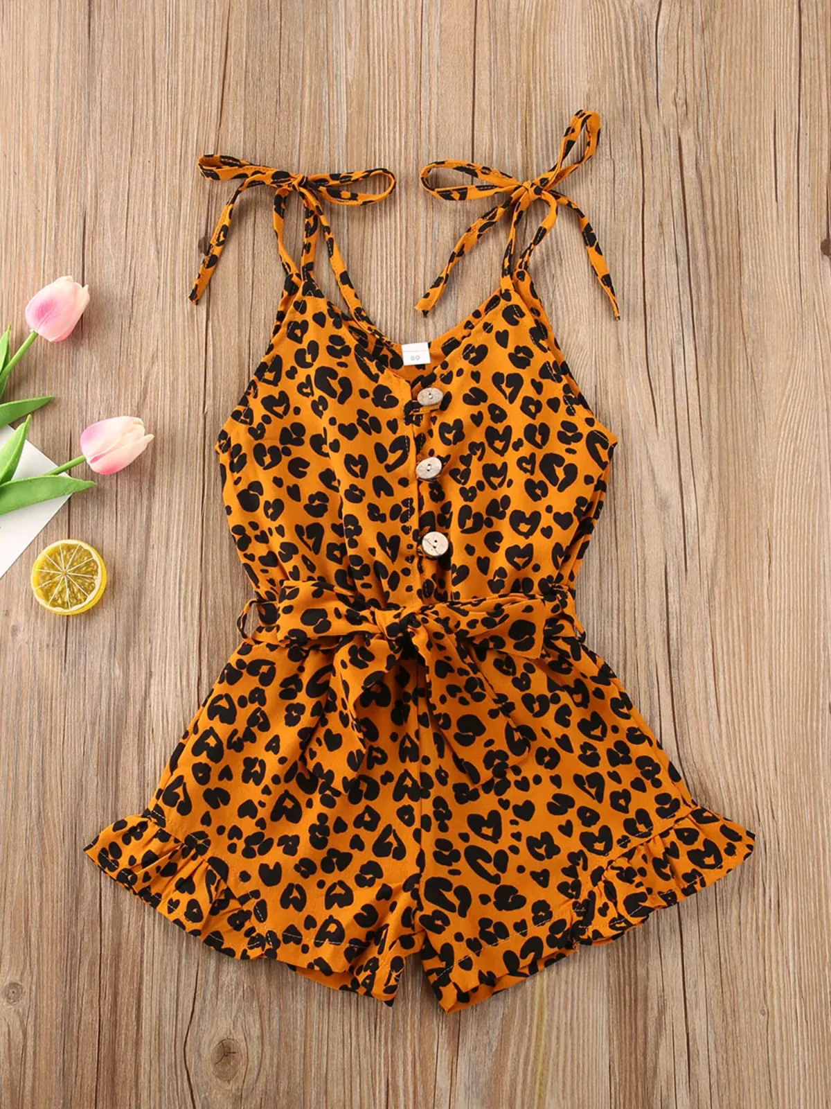 Wild & Cute Leopard Print Sleeveless Romper - Image 6