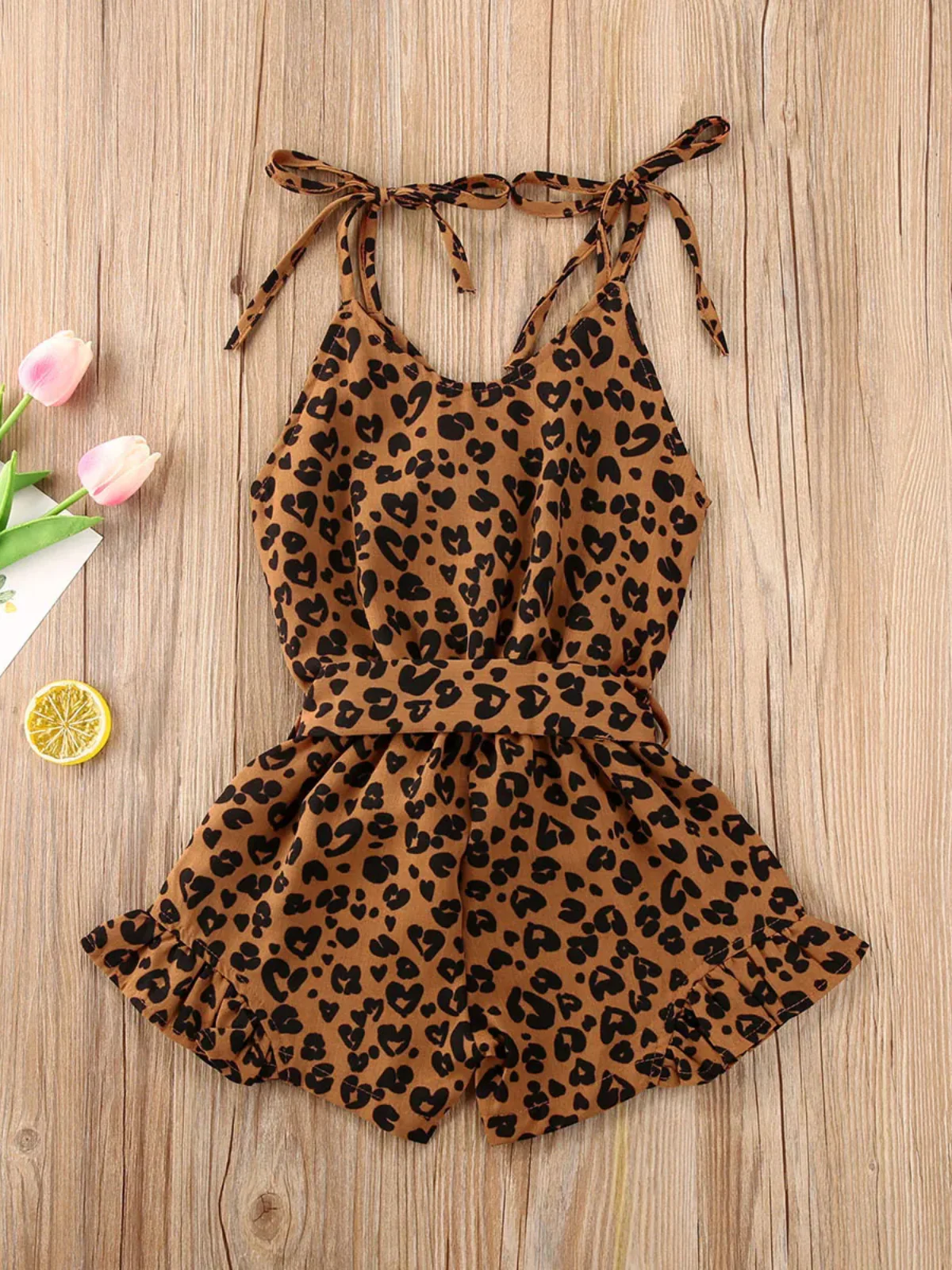 Wild & Cute Leopard Print Sleeveless Romper - Image 8