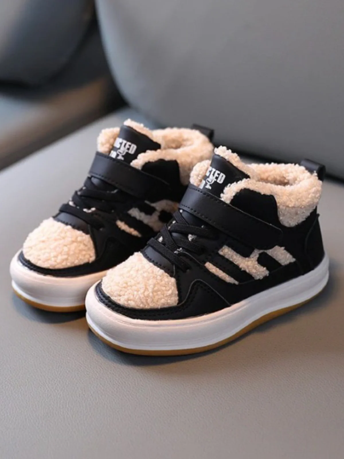 Oh-So-Snuggly Shearling Sneakers By Liv and Mia - Image 3
