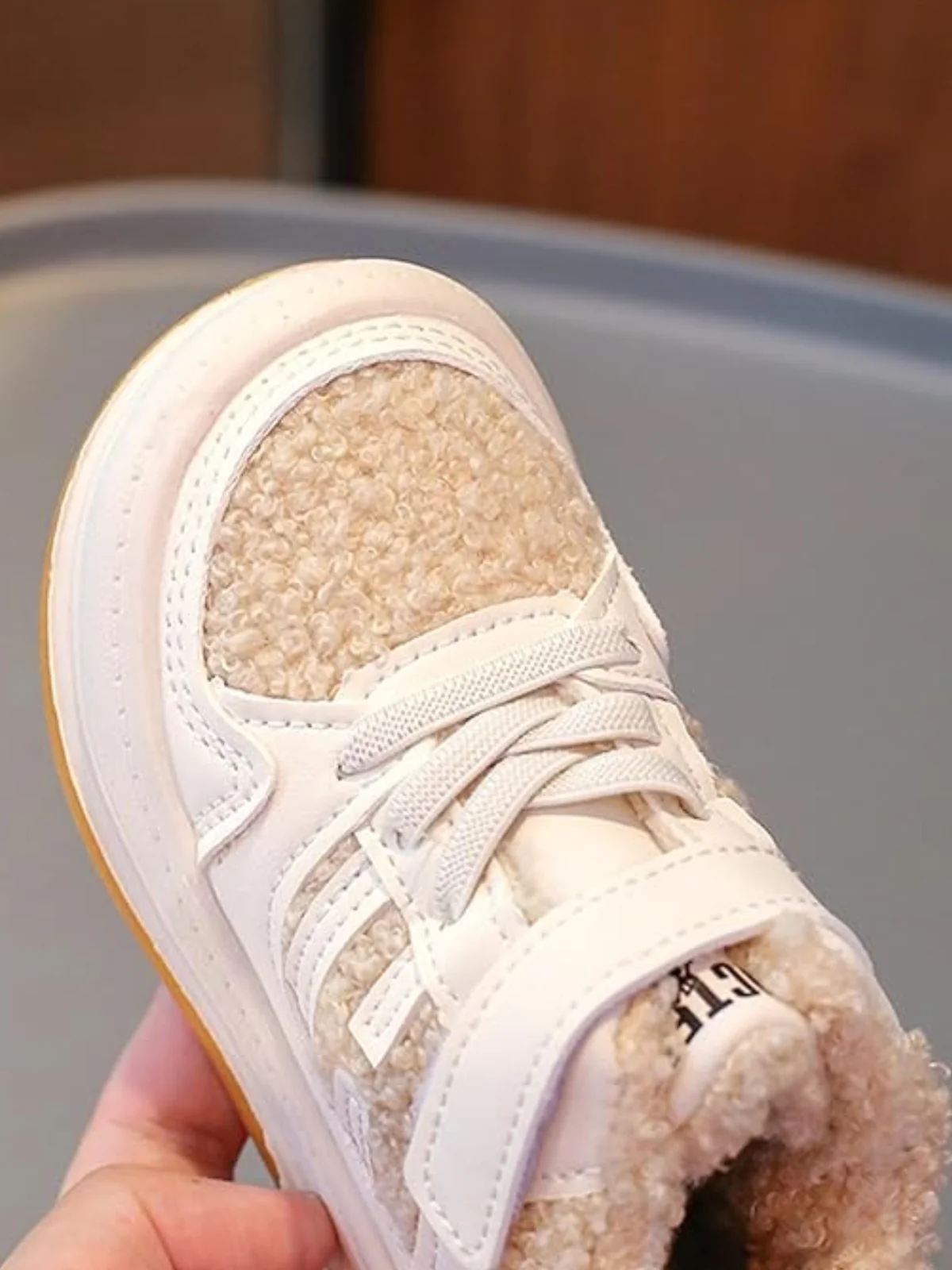 Oh-So-Snuggly Shearling Sneakers By Liv and Mia - Image 7