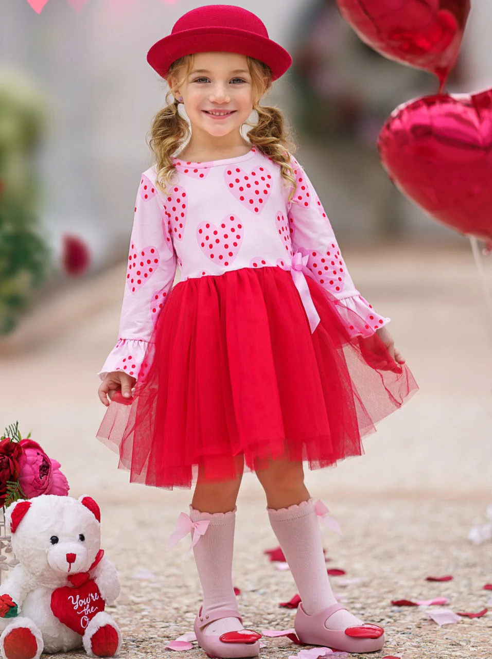 You're My Favorite Heart Print Tutu Dress - Image 2
