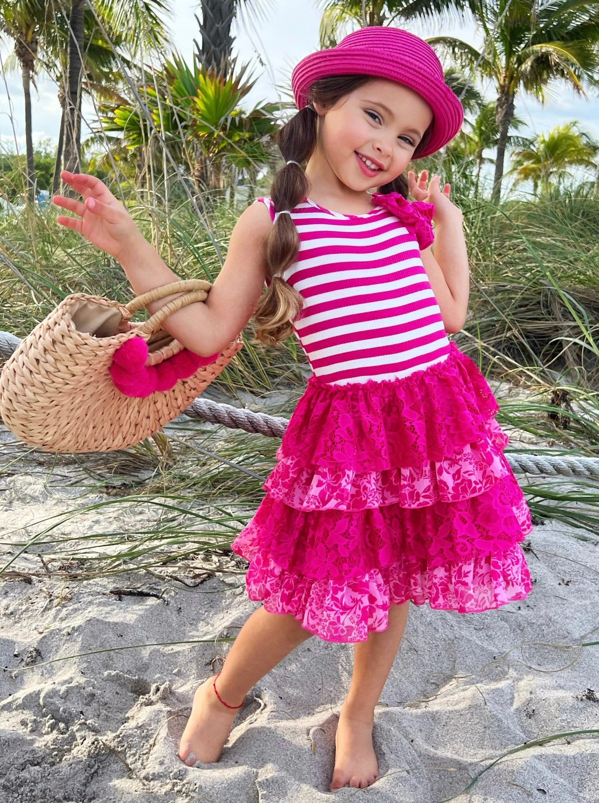 You're The Berry Best Tank Tiered Lace Dress - Image 7