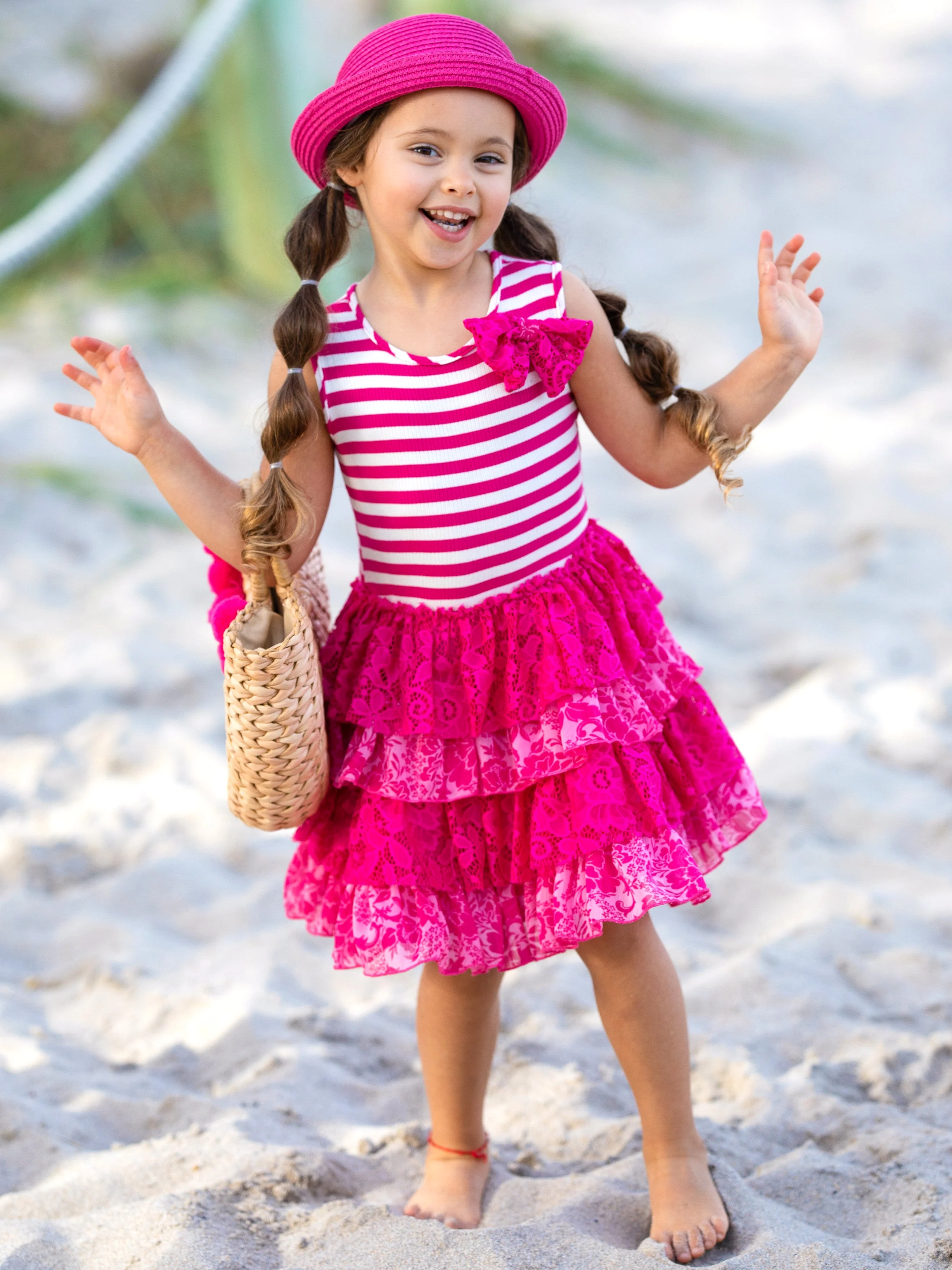 You're The Berry Best Tank Tiered Lace Dress - Image 8